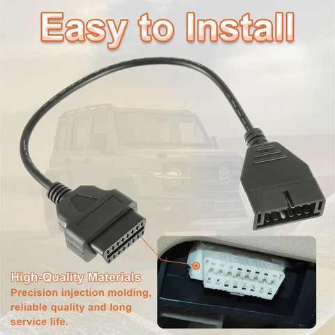 Obd2 To Obd1 GM Adapter For GM Vehicles OBD1 Scanner Extension Cable 12 Pin To OBDII 16 Pin Cable on display