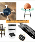 Heavy Duty 6 Inch Swivel Plate For Chairs And Bar Stools 360 Degree Spin With Solid Ring Of Ball Bearings 400 Pound Capacity