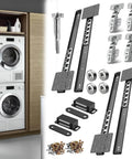 Compact Pocket Door Hardware Kit 24 Inch 4 Pack With Soft Close Track System Magnetic Catch Space Saving for cabinet doors