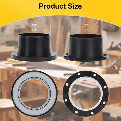 One To Multi Magnetic Dust Collector System For 4 Inch Woodworking Dust Hose Includes 1 Port Connector And 2 Sets Of 4 Inch Couplers