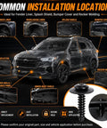 Top Shelf Heavy Duty 12 Pack Fender Liner Bolts With Splash Shield Screws For Gm Chevy Gmc Cadillac Buick M4.2 X 1.41 installation guide on vehicle features.