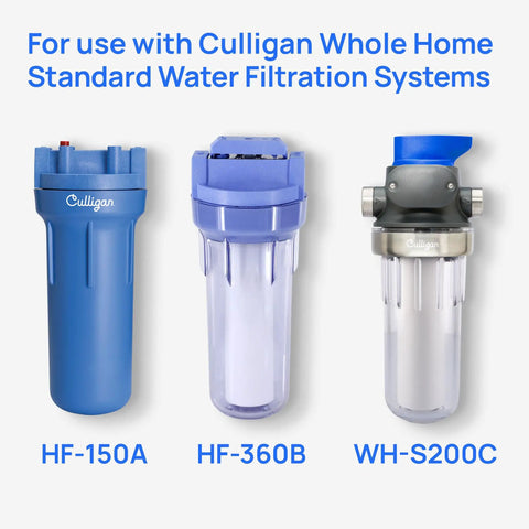 Different models of water filters compatible with Premium Whole House Water Filter That Catches Sediment Dirt And Scale For Clear Drinking Water, 8,000 Gallons Capacity, Value 4 Pack, Extra Fine 5 Micron Filtration Keeps Faucets Flowing And Appliances Protected, White.