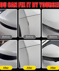 Before and after results using Cadillac Black Raven Touch Up Paint Kit 2 In 1 Scratch Remover Pen With 2 Disposable Micro Applicators