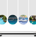 Efficient 120KW Pool Heat Exchanger With 304 Stainless Steel Tube And Shell Construction shown with pool and spa images