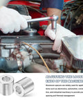 Top Shelf Aluminum Spacer Bushings 8 Pack Straight Round Config 3 4 Outer Diameter X 3 8 Inner Diameter X 3 4 Long used in automotive repair.