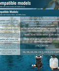 Rock Solid Top Mount Multiport Valve Direct Swap For Swimming Pool Filters Delivers various compatible models listed.