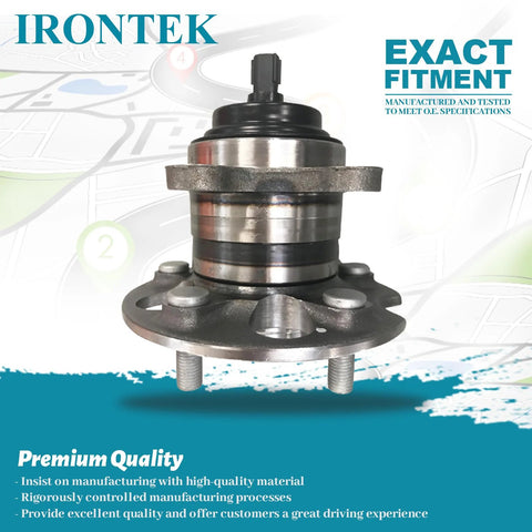 Rear Wheel Bearing And Hub Assembly With ABS For Lexus RX330 RX350 And Toyota Highlander 2004 2009 Passenger Side 5 Lug Direct Fit Replacement Premium Quality Beefed Up Heavy Duty OEM Grade