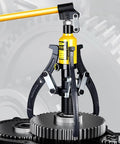 No Sweat 20 Ton Hydraulic Gear Puller Kit For Industrial Bearing Removal And Shaft Pulley Extraction With Forged Steel Jaws Pro Grade Garage Workhorse Tool using steel jaws on a gear.