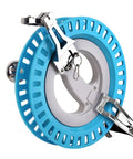 Big Kite Reel With Brake For Easy Outdoor Flying Pro Grade 10.6 Inch, blue heavy duty ABS and aluminum body with smooth bearings