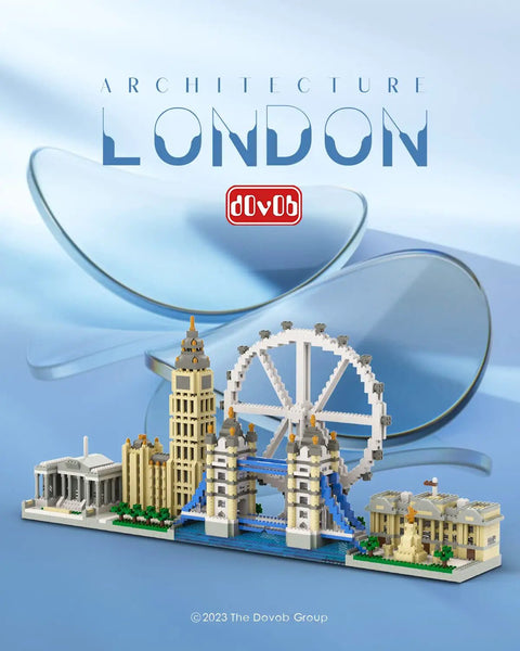 London Skyline Micro Mini Blocks Build Kit Epic Architecture Set for Builders of All Ages 3076 Pieces, cityscape model