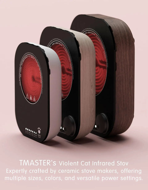 TMASTER's Violent Cat Infrared Stov with multiple colors and sizes, designed for versatile heating and ceramic craftsmanship.