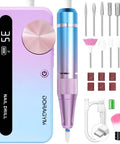 A Killer Rechargeable Cordless Nail Drill Running 35000Rpm To Shape Acrylics Swift While Acting As A Trustworthy Electric Nail File For Weekend Spa Days Or Salon Runs with colorful attachments.