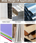 Wide range of applications for Top Notch Heavy Duty Expansion Screw Kit featuring hollow board, iron board, and aluminum frame.