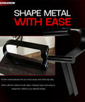 Black metal tool from Beefy Heavy Duty Forging Tool Set For Anvil And Vise Three Piece Three Quarter Inch Hardy Hole Tools