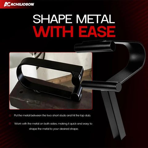 Black metal tool from Beefy Heavy Duty Forging Tool Set For Anvil And Vise Three Piece Three Quarter Inch Hardy Hole Tools