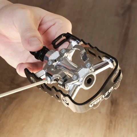 Dual Platform Clipless Pedals For Shimano SPD Mountain Road And Trekking Bikes Sealed Bearings CrMo Axle Aluminum Body