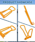 Heavy Duty Standing Seam Roofing Tool with Drip Edge Folding for Pros, Eaves Seam Locker for Roofers and Metal Workers, alloy steel.