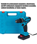 21V Brushless Cordless Drill And Screwdriver Set Heavy Hitter Power Tool Kit With Storage Case for DIY home projects and repairs.