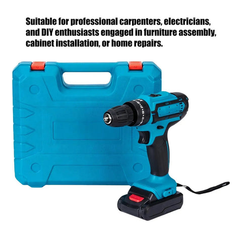 21V Brushless Cordless Drill And Screwdriver Set Heavy Hitter Power Tool Kit With Storage Case for DIY home projects and repairs.