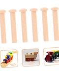 Miniature Wooden Nails Set For Dope Crafting And Woodworking With Solid Wood Rods For Tiny Train Wheels And Detailed Projects