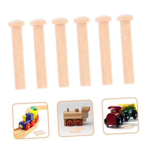 Miniature Wooden Nails Set For Dope Crafting And Woodworking With Solid Wood Rods For Tiny Train Wheels And Detailed Projects