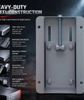 Electric Motor Base Mount Slide Plate For 56 Frame Belt Tension Adjuster With Integrated Roll Tracks for heavy-duty steel construction.