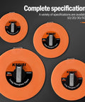 Long Fiberglass Tape Measure With Dual Face Inches And Millimeters For Construction On Job Sites, 66 Feet And 20 Meters