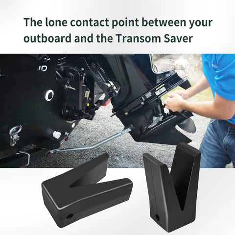 Transom Saver Rubber V Block With Hole For Outboard Motors Soft Touch Shock Absorber To Prevent Lower Unit Damage Fits Tracker Marine Boats Tough As Nails Durable Boat Protection Accessory For Long Lasting Vibration Reduction