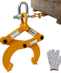Heavy Duty Pallet Puller 1 Ton Capacity With 6 Inch Jaw Opening Rugged Pallet Clamp For Lifting Stump And Shrub Pulling Industrial Grade Steel Easy Grip Trusted Performance on pallet