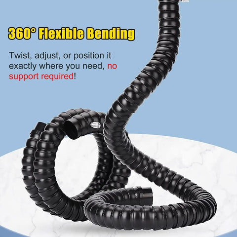 No Sweat Eight Foot Flexible Fume Extraction Arm pulls welding smoke and soldering dust, featuring 360° flexible bending.