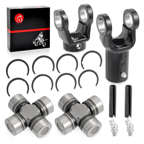 Heavy Duty Prop Shaft Yoke and U Joint Kit for ATV and UTV Fits Scrambler 400 500 with components and packaging