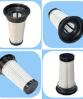 4 Pack HEPA Filters For Stick Vacuum Cleaner Models VSD1801 And VSD1001 No Tools Needed Quick Install shown in multiple angles