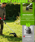Drop In Trimmer Gear Head Gearbox Assembly Replacement For Straight Shaft Trimmers Brush Cutters And Weed Eaters shown in use
