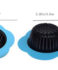 Go-To Kitchen Sink Strainer 4 Pack Silicone Drain Filters With Wide Rim 4.5 Inch Diameter, Dishwasher Safe, Multi Color, side view