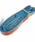 Coiled One Inch By Ten Foot Polyester 2 Ply Lifting Eye To Eye Rigging Sling Built Tough For Industrial Lifts 3200 Pound Vertical