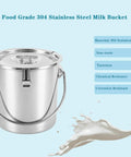 Portable Electric Goat Milking Machine Auto Milker With 3L Stainless Steel Bucket, Fast Daily Milking For Goats And Sheep, Gentle Yet Efficient, A Real Time Saver For Small Farms And Home Use. 304 stainless steel milk bucket