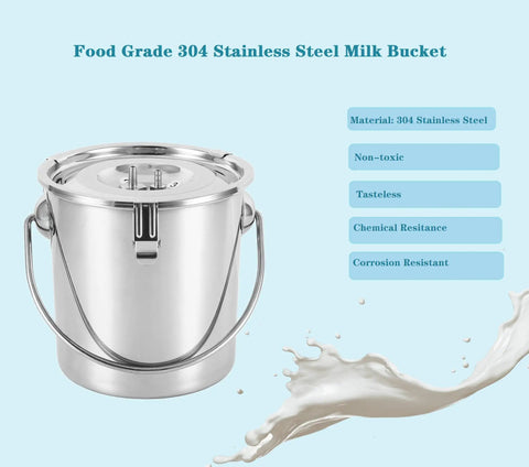 Portable Electric Goat Milking Machine Auto Milker With 3L Stainless Steel Bucket, Fast Daily Milking For Goats And Sheep, Gentle Yet Efficient, A Real Time Saver For Small Farms And Home Use. 304 stainless steel milk bucket