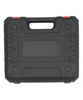 Cordless Drill Set Powerhouse Dual Speed Battery Driver With Three Eighth Inch Keyless Chuck Led Light Tough Nylon Case top view