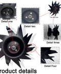 Heavy Duty Power Tiller Tines And Right Hand Tine Wheel Assembly Replacement 1622 OEM Fits details, close-up views