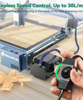 Air Assist Pump For Laser Engraving Machines S9 S10 Adjustable Airflow From 0 To 30 Liters Per Minute Quiet Low Noise Pro Grade