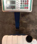 9L Portable Hand Washing Water Tank on scale, used for outdoor hygiene, made of durable ABS, ideal for camping and travel