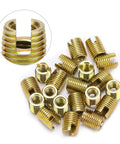 Self Tapping Carbon Steel Thread Repair Inserts Set M2 To M16 20 Pieces For Quick Furniture Repair Durable DIY Kit With Inner M6x1 And Outer M9x1 12mm Length Anti Strip Design For Strong Screws brass thread inserts