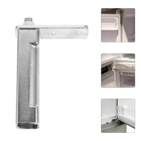 Automatic Stainless Steel Freezer Door Closer Pivot Hinge Replacement, Adjustable 4.33 X 2.76 Inches, Commercial Refrigerator Door Hardware For Reliable Self Closing And Energy Efficiency By JECOMPRIS shown from various angles with focus on stainless steel design.