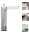 Heavy Duty Stainless Steel Refrigerator Door Hinge Auto Close Replacement For Home And Commercial Freezers Quiet Smooth Operation Durable Fridge Accessory image showing hinge details and installation