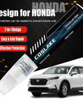 Honda Platinum White Pearl NH883P Touch Up Paint Kit With 2 In 1 Scratch Remover Pen for 2025 SUV model