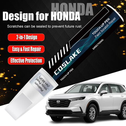 Honda Platinum White Pearl NH883P Touch Up Paint Kit With 2 In 1 Scratch Remover Pen for 2025 SUV model