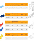 100 Piece Quick Splice Solderless Wire Connectors T Tap Kit, Insulated Terminal Assortment with size and AWG specifications