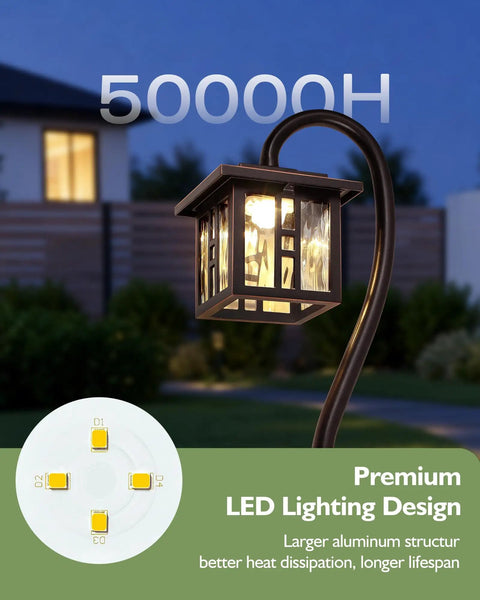 Low Voltage Pathway Lights 12V 3W 185LM Warm White 3000K ORB Waterproof Garden Lights with LED design for walkways