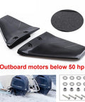 Hydrofoil Stabilizer Kit For Outboard And Stern Drive Boats Fits 4 To 50 HP Reduces Drag And Cavitation Improves Steering At Low And High Speeds Helps Bow Rise And Gets Skiers And Wakeboarders Up Fast UV Proof ABS Construction For Tough Ocean Conditions