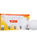 Soft White 40W Globe Light Bulbs Decor G25 Frosted Medium Base 265 Lumens 2850K Incandescent Double Life 3 Pack Great For Bathrooms Hallways And Lamps